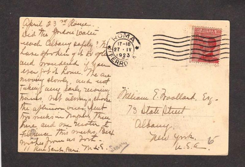 Roma Rome Italy Italian Villa Pamphili Fontana del Gigli Carte Postale Postcard