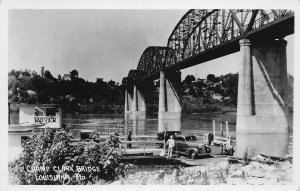 J78/ Louisiana Missouri RPPC Postcard c1940s Champ Clark Bridge  222
