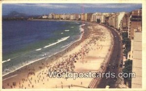 Rio De Janeiro Copacabana Beach Brazil Postcard