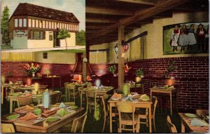 Vtg Coronado California CA Little Chalet Restaurant 1950s Linen View Postcard