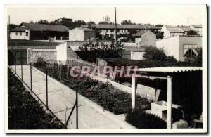 Postcard Modern garden in a village