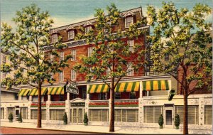 Linen Postcard Hotel Park Central in Atlantic City, New Jersey 