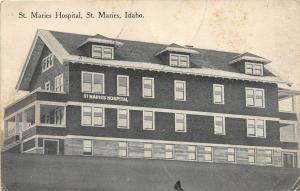 F27/ St Maries Idaho Postcard 1914 St Maries Hospital