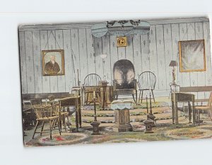 Postcard Interior View of Old Lodge Alexandria Washington Lodge No 22 Virginia