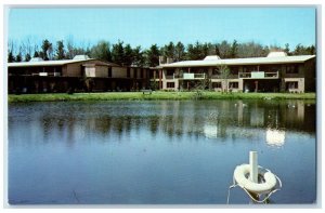 c1960 Presbyterian Homes Synod Meadow Lakes Tear Drop Lake Apartment NJ Postcard