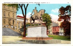 New York Albany State Capitol Grounds General Sheridan Monument