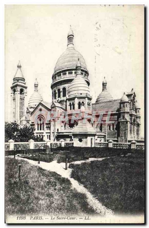 Old Postcard Paris Sacre Coeur