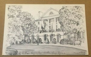 VINTAGE UNUSED POSTCARD WILLIAMSBURG INN, WILLIAMSBURG, VA.