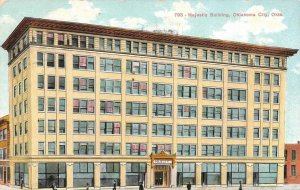 OKLAHOMA CITY, Oklahoma OK   MAJESTIC BUILDING & Street View  1909 Postcard