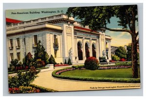 Vintage 1940's Postcard Panoramic View of Pan-American Building Washington DC