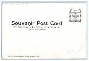 c1905 Post Office Exterior Winona Minnesota MN Vintage Antique Souvenir Postcard