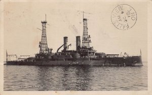 J82/ Interesting RPPC Postcard c1910 U.S.S. Idaho Battleship WWI 127