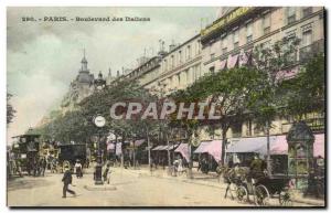 Paris Old Postcard of Italian Boulevard