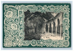 C.1910 Mosquee du Pacha Oran Algeria Vintage Embossed Postcard P96