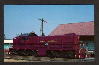 NY Tioga Central Railroad Train FLEMINGVILLE NEW YORK