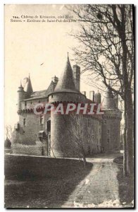 Old Postcard Château de Kérouzéré North Coast Sibiril Surroundings of Sai...