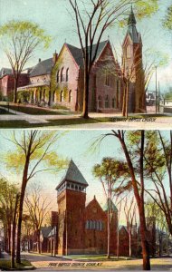 New York Utica Tabernacle Baptist Church and Park Baptist Church Rotograph