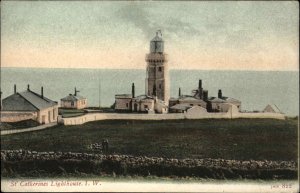 ISLE OF WIGHT St Catherines Lighthouse LIGHT HOUSE c1910 Postcard
