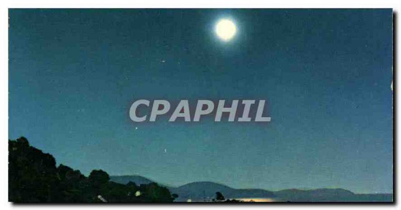 Modern Postcard The French Riviera Clair de Lune Cape Brown