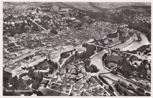 Switzerland Bern Bundesplatz Aerial View Real Photo