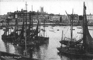 uk41338 the harbour margate  real photo uk