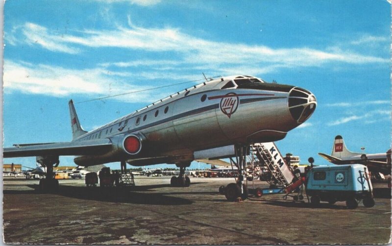 Amsterdam Schiphol Airport Aircraft Vintage Postcard 05.31 