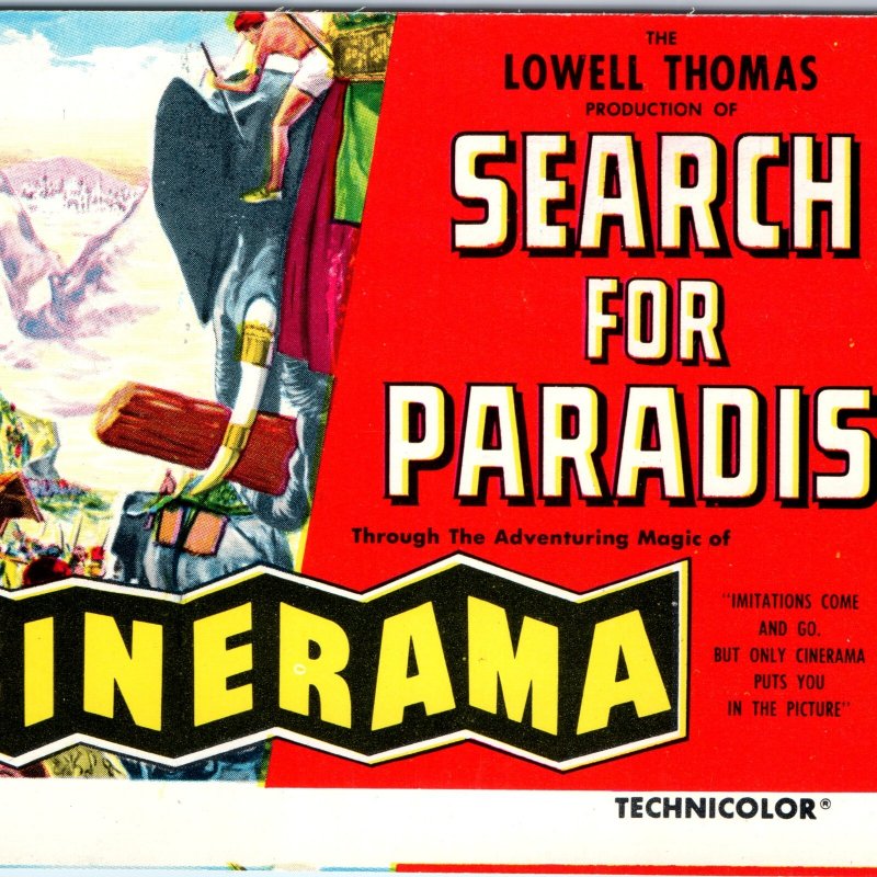 c1970s Minneapolis MN Postcard Search for Paradise Cinerama Century Theatre A386