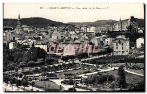 Old Postcard Chatel Guyon View from the train station