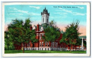 Fort Smith Arkansas AR Postcard Court House Exterior View Building 1929 Antique