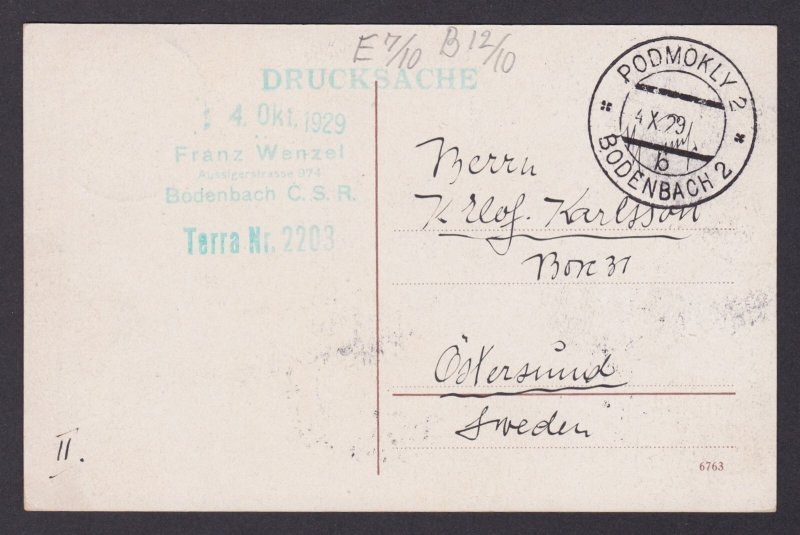 Postcard CZECHIA, Děčín, General view