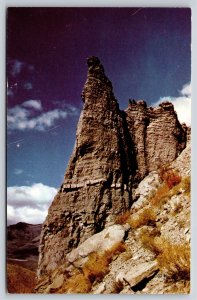 Wyoming~Eagle Nest Rock In Garden Canyon @ Yellowstone Natl Park~Vtg Postcard