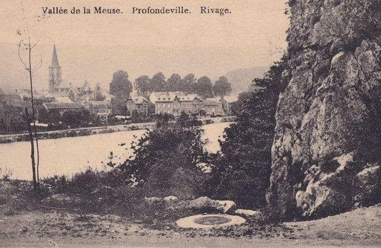 Profondeville Vallee de la Meuse Belgium Antique Postcard