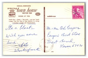 Postcard NE Prom Town House Motor Inn Omaha Nebraska Vintage Standard View Card