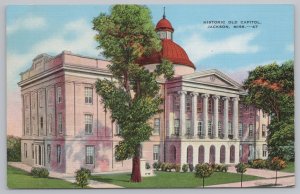 Government Building~Old Capitol @ Jackson Mississippi~Vintage Postcard