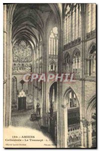 Old Postcard Amiens cathedral the Transept