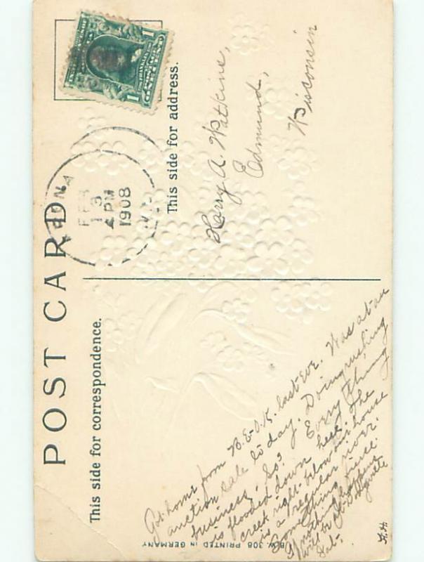 Divided-Back VALENTINE DAY SCENE Great Postcard W7990