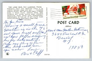The Lago Mar   Fort Lauderdale  Florida    Postcard