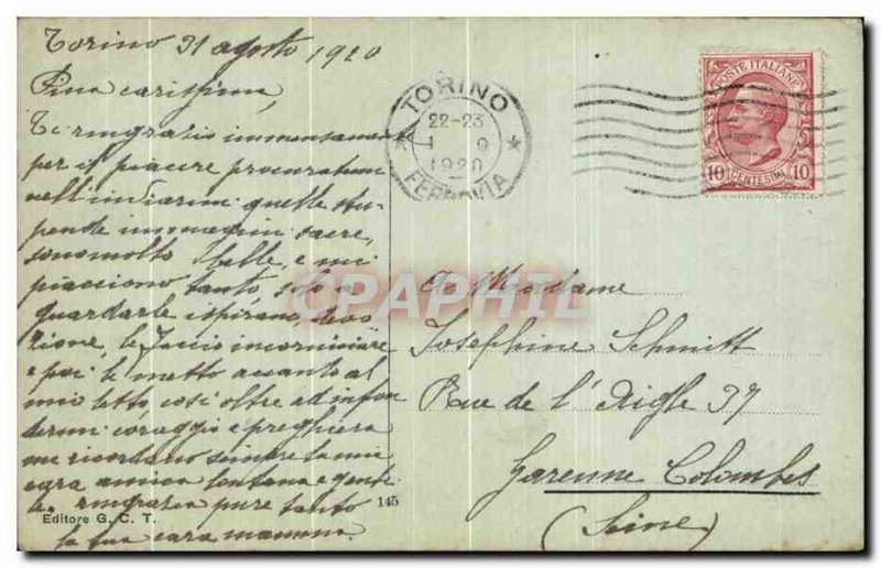 Old Postcard A Saluto Da Torino