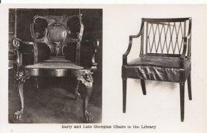 Museum Postcard - Early and Late Georgian Chairs in The Library - Ref  2695A