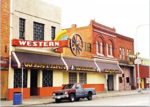 Western Wheel Liquor Minnesota Ave Day in the Life of Billings Montana Postcard