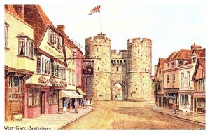 Canterbury West  Gate ,    signed A.R.Quinton