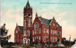 Normal School South London Ontario ON c1914 Western Fair Postcard D63 *As Is