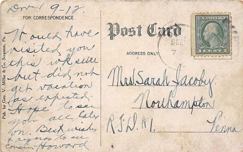 DOVER NJ HOTEL DOVER POSTCARD 1910s