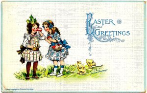 Greeting - Easter.  Artist: F. Brundage  (Gabriel Series 515)