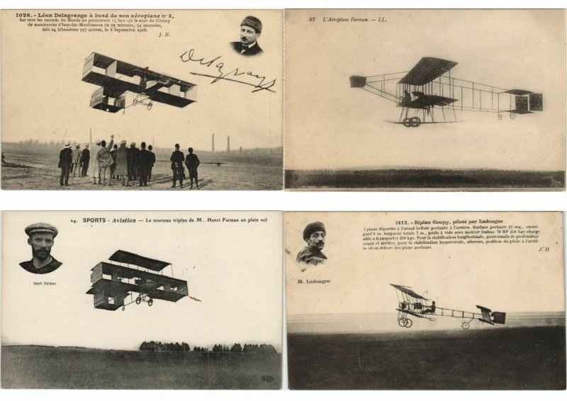 EARLY AVIATION AIRCRAFT ALL BIPLAN 33 CPA Pre-1930 (L4393)