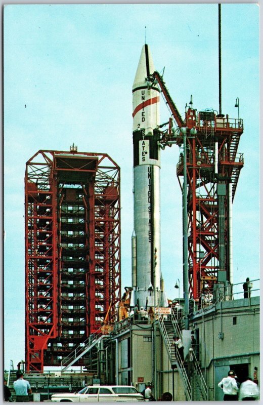 John F. Kennedy Space Center N.A.S.A Lift Of  From Launch Complex Postcard