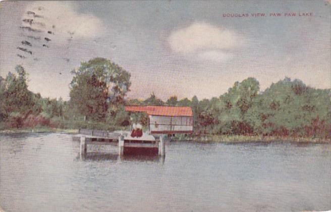 Michigan Paw Paw Lake Douglas View 1910