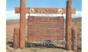 Greetings from, WY        ;      Greetings from, Wyoming 