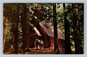 Grayling MI-Michigan, Chapel In The Pines, Chrome Postcard