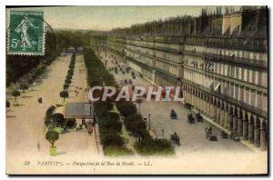 Postcard Old Paris I. Perspective of the Rue de Rivoli